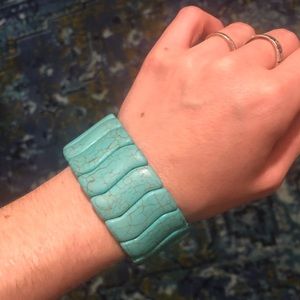 🦋Turquoise stone beaded boho bracelet 🦋
